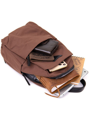 Сумка слинг мужская через плечо нейлоновая коричневая 20634 Vintage (362418093)