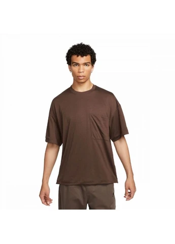 Коричневая футболка sportswear tech pack dri-fit short-sleeve top brown fb7392-237 Nike