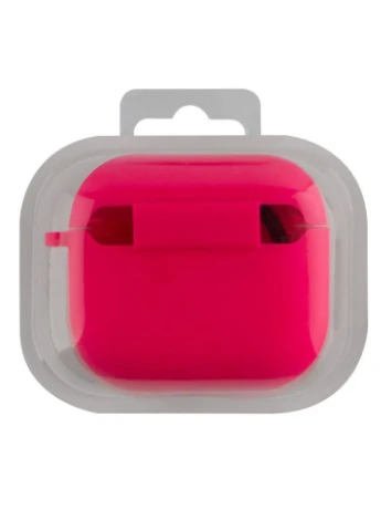 Футляр Silicone Case with microfibra для Airpods 3 38.Shiny pink No Brand (391207340)