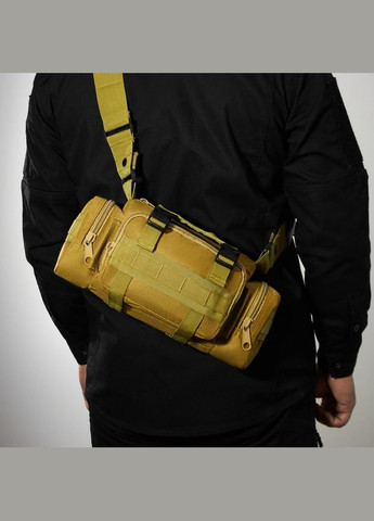 Сумка - підсумк тактична поясна Tactical військова, сумка нагрудна з ременем на плече 5 літрів кордура China (292800475)
