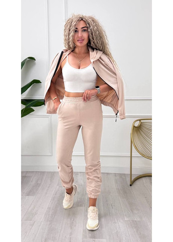 Костюм (кофта, брюки), цвет Бежевый. No Brand (361245786)