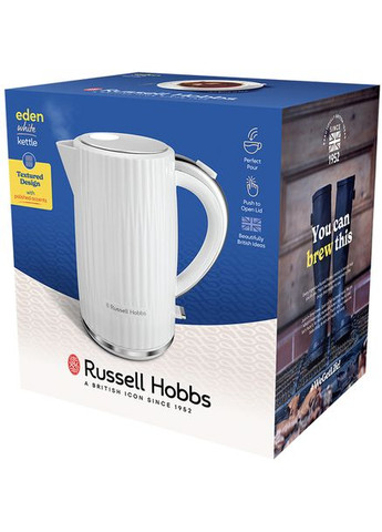 Електрочайник Eden Kettle White 27360-70 Russell Hobbs (360425916)