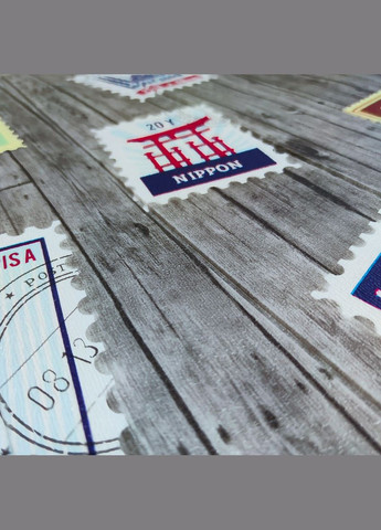 Самоклеюча 3D панель поштові марки 700х700х4мм (091) SW-00001152 Sticker Wall (316101114)