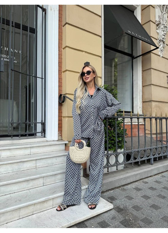 Женский шелковый костюм для прогулок Fashion (382028730)