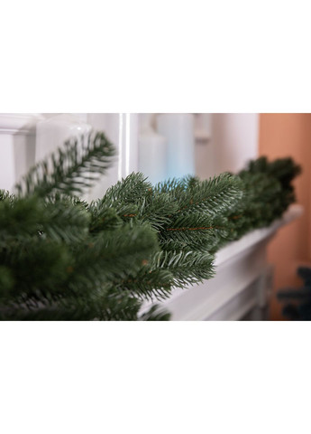 Хвойная гирлянда 2 м зеленая из полиэтилена для новогоднего декора украшение интерьера ProDobro (369133037)