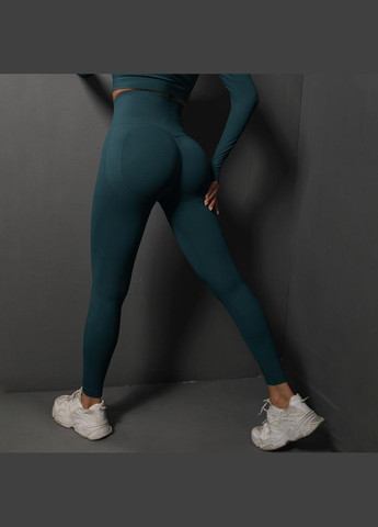 Лосини фітнес з ефектом push-up однотонні No Brand (322535713)