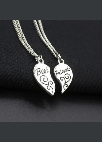 Парные подвески кулоны для лучших друзей Best Friend на двух отдельных цепочках No Brand (323652803)