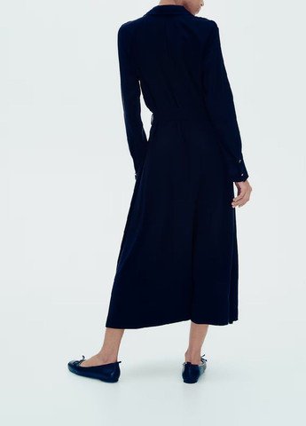 Черное кэжуал платье H&M однотонное