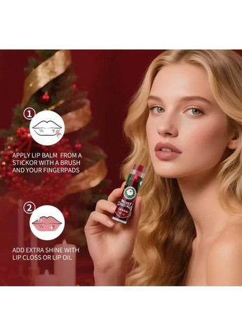 Подарунковий набір помад для губ Merry Christmas 8 штук 4 кольори х 5 г No Brand (366080140)