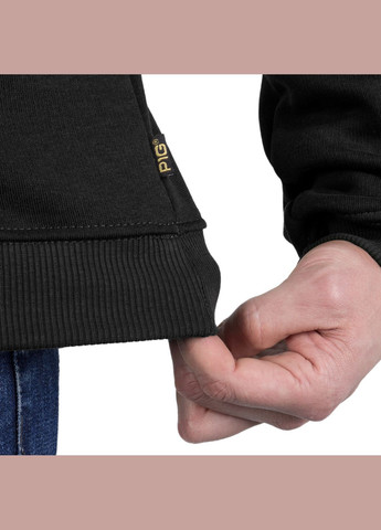 Світшот зимовий Тризуб Logo Combat Black P1G (317664033)