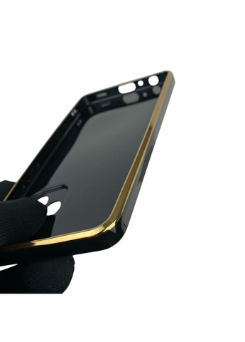 Чехол для Galaxy A52s SM-A528F с защитой камеры с золотой окантовкой на самсунг а52с черный gs1 Samsung (366231809)