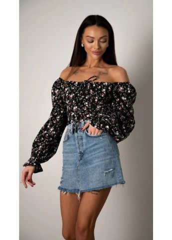 Топ с длинным рукавом на завязках Fashion (382086643)