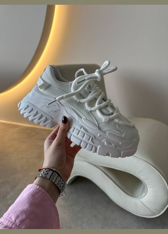 Стильные женские кроссовки No Brand белые демисезоны (322886720)