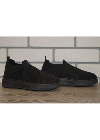 Кроссовки женские текстильные черные MaiNelin чёрные демисезоны (282620164)