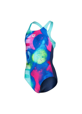 Комбинированный демисезонный купальник закрытый для девочек spray paint swimsuit swim pro разноцветный Arena