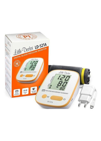 Тонометр LD-521a автоматичний на плече з адаптером Micro USB гарантія 5 років Little Doctor (296785666)