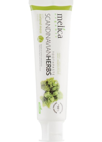 Зубна паста "Лікарські трави Скандинавії" Toothpaste Scandinavian Herbs With Iceland Moss Extract 100ml (813806-31017300) Melica Organic (368625263)