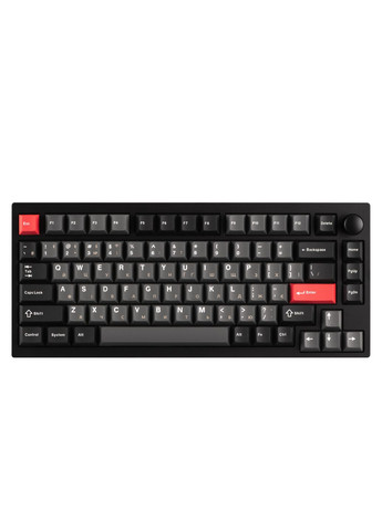 Клавіатура механічна P1 Pro 84Key, Keychron Super Banana, WL/BT/USB-A, QMK/VIA, Hot-Swap, EN/UKR, RGB, Knob, Carbon Black Lemokey (322336680)