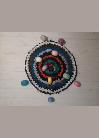 Коврик напольный для собак и котов ручной работы, круглый разноцветный Лео (276070681)