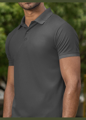 Серая футболка-мужская футболка-поло для мужчин Mishe однотонная