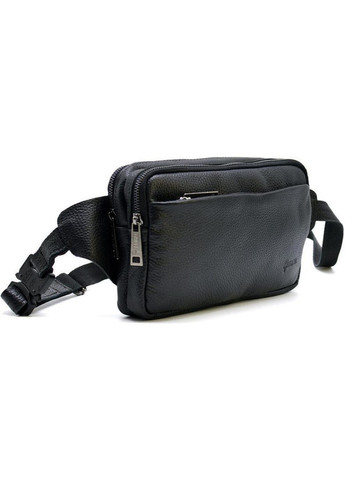 Чоловіча шкіряна сумка на пояс через плече для телефону та документів маленька Чорний 38759 TARWA (352165928)