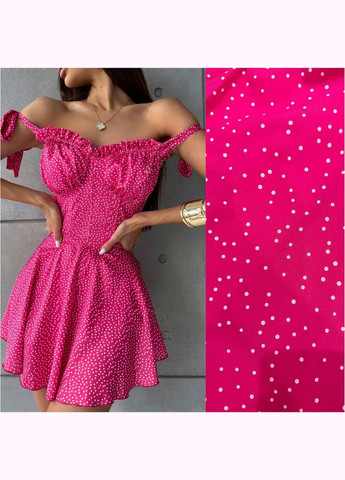 Комбінезон в горошок No Brand комбінезон-шорти горошок рожевий повсякденний, кежуал софт