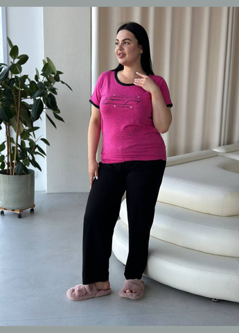 Комбінований демісезонний зручний та затишний домашній костюм-піжамка Vakko