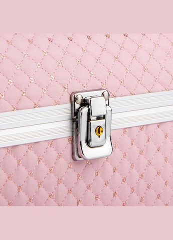 Кейс-шкатулка металева зі шкірозамінником Рожевих перлів 22х15х19 см 9206-004 Lefard (346152235)