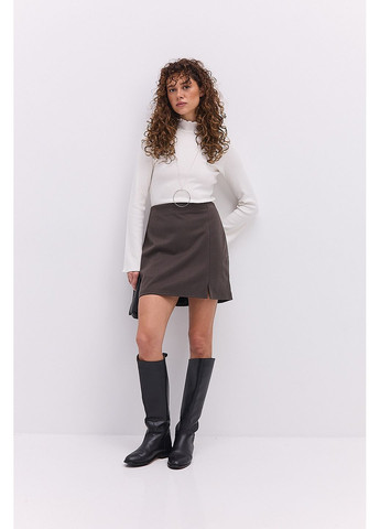 Жіночий лонгслів в рубчик з коміром-стійкою Arjen (365564642)