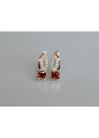 Срібні сережки з золотими вставками Silver Style (367112869)