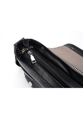 Чоловіча сумка барсетка на плече в клітинку чорна екошкіра ProDobro (363221379)