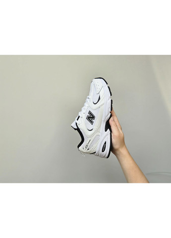 Кросівки жіночі і чоловічі New Balance 530 White Black Premium | Нью Беланс 530 білі No Brand білі демісезони (362894454)