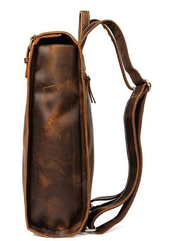 Рюкзак для ноутбука шкіряний коричневий 29х41х12 см 14796 Vintage (362417771)