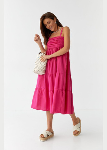 Сарафан міді з драпіруванням на полочці Liton (296909073)