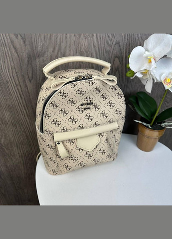 Модный женский мини рюкзачок Гесс, маленький рюкзак прогулочный Guess стиль No Brand (334730726)