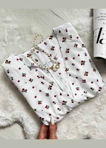 Белое праздничный платье No Brand с цветочным принтом