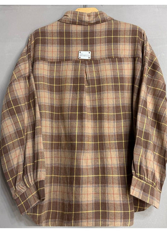 Сорочка жіноча A-N 8313 у клітинку оверсайз широка бавовняна No Brand (356447366)