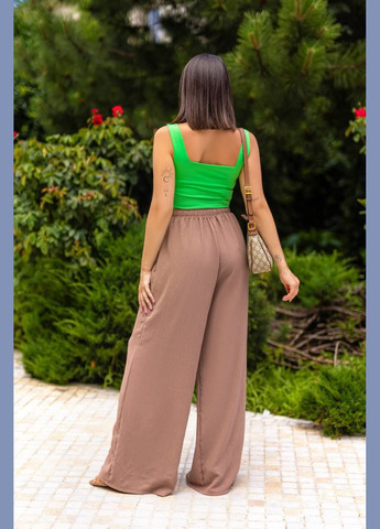 Жіночі брюки палаццо з високою талією MonCher (336890168)