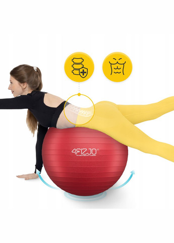 Мяч для фитнеса (фитбол) 85 см Anti-Burst Red () 4FIZJO P-5907739316387 (345710402)