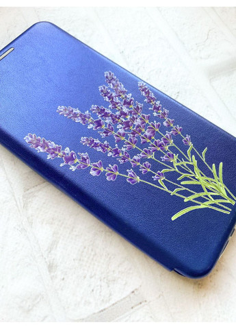 Чохол-книжка синій з малюнком на Xiaomi Redmi 14C / Poco C75 Лаванда (принт 28) Creative (355390960)