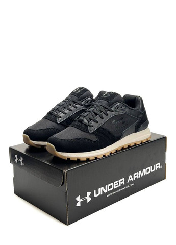 Черные демисезонные кроссовки мужские under armour black beige No Brand Essential Runner