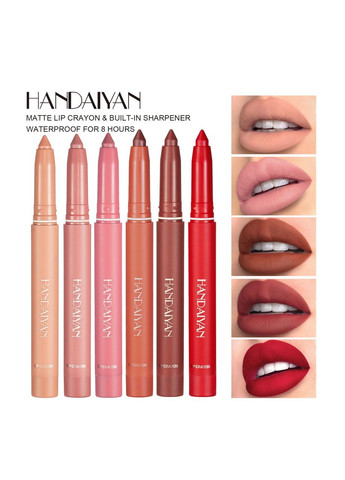 Матовая помада карандаш для губ Matte Lip Crayon 10 Rust Handaiyan (314933580)