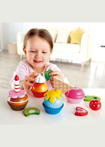 Іграшкові продукти Тістечка E3157 Набір іграшок - Десерти Hape (297330854)
