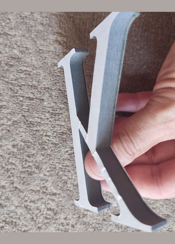 Дзеркальна пластикова наклейка Буква K 3D (висота 10 см) No Brand (303630169)