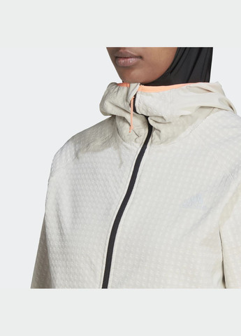 Біла демісезонна куртка для бігу adidas X-City Running Soft Shell