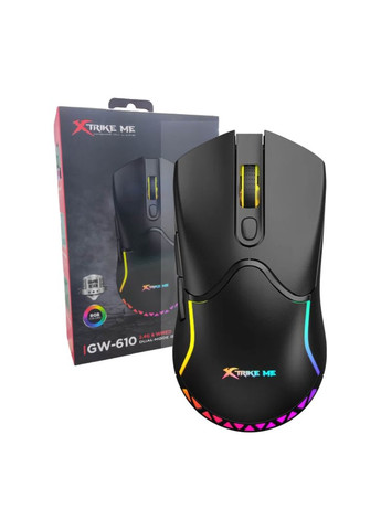 Мишка GW-610 Wireless RGB Black (GW-610) XTRIKE ME (299841065)
