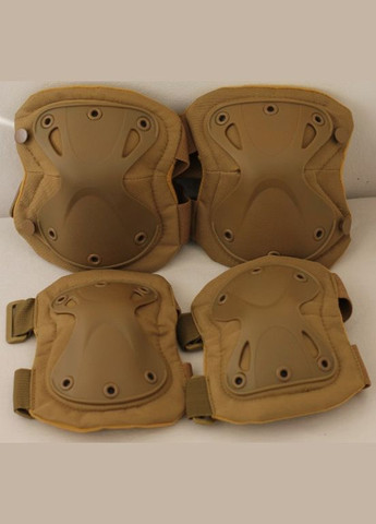 Защита наколенники налокотники штурмовые тактические набор Shell PTR No Brand (317769481)