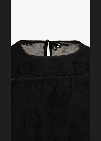 Чорна блуза однотонна жіноча 2506 shop (2000991037823) No Brand