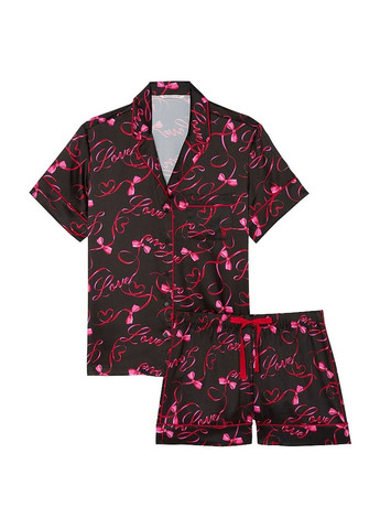Красная всесезон пижама с шортиками victoria's secretglazed satin short pajama set new Victoria's Secret