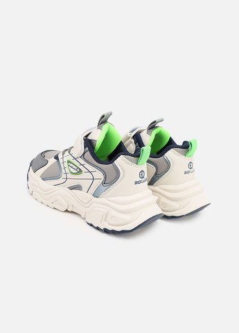 Сірі осінні кросівки для дівчинки, на пласкій підошві колір сірий цб-00273881 Kimboo